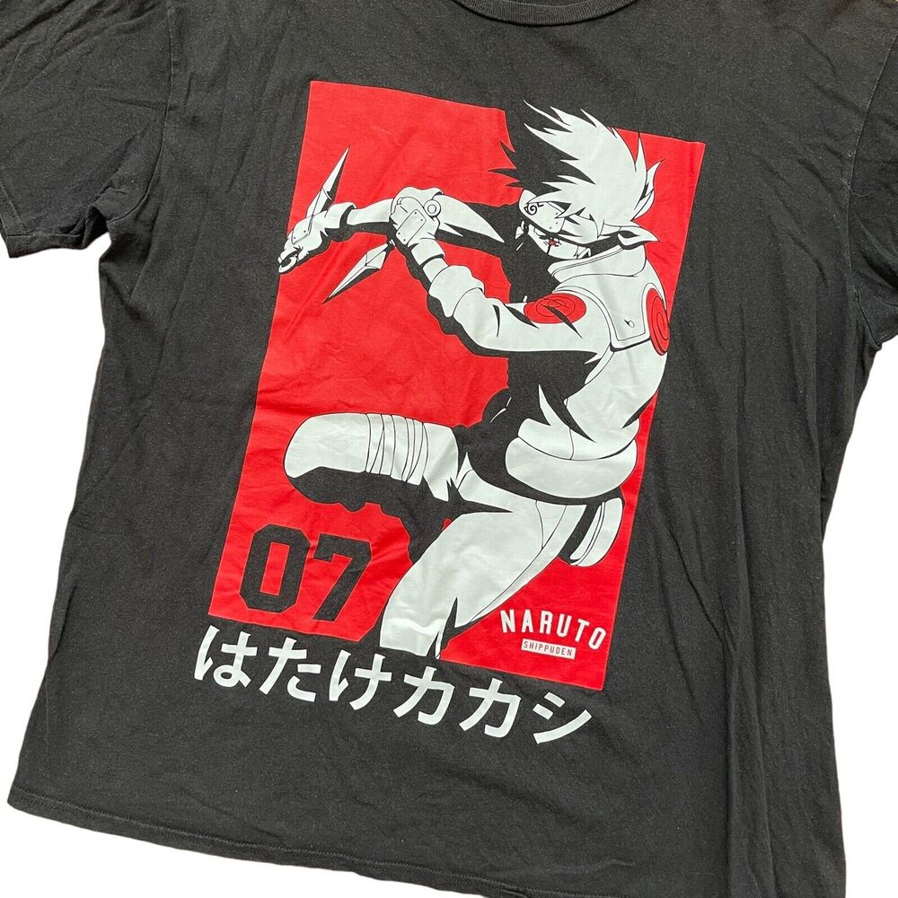 Naruto Mens Size XL T-Shirt Short Sleeve Shippuden Collection Tee 2002 FADED - Picture 5 of 11